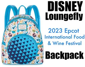 MOCHILA DISNEY LOUNGEFLY EPCOT INTERNACIONAL FESTIVAL DE COMIDA Y VINO 2023 - Imagen 1 de 5