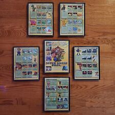 FRAMED 6 panels N64 Super Smash Bros ad/poster Video Game Wall Art