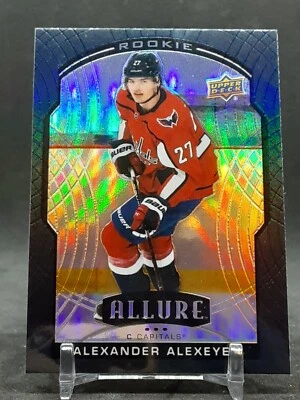 ALEXANDER ALEXEYEV 2020-21 UD ALLURE BLACK RAINBOW ROOKIE CAPITALS - Image 1 of 2