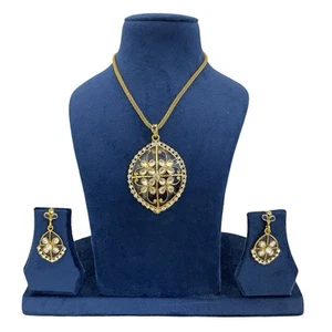 Chain Pendant Set For Women Blue Color Fashion Jewelry - Picture 1 of 4