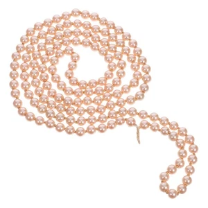 Lagenlook geknotet Faux Halskette Glas Schmuck für Frauen Mode - Bild 1 von 12