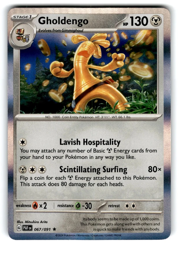 2024 Pokemon Gholdengo #67/91 - Image 1 of 2