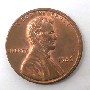 L@@K A 1986 BroadStruck Lincoln Penny Error - Picture 1 of 2