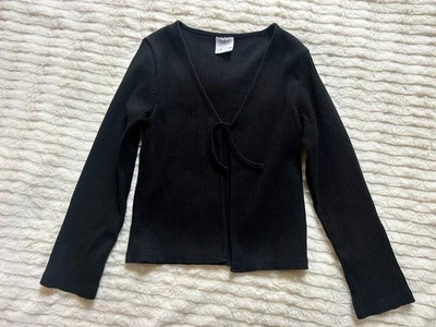 ZARA Girl Black Long Sleeve Pretty Sweater Size 8 - Image 1 of 2