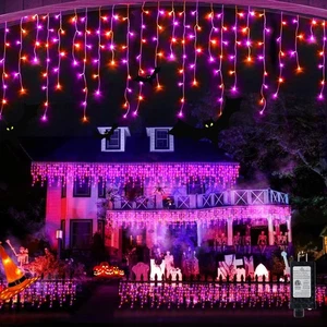 65 Fuß 640 LED Halloween Lichter Außen Deko Klar Draht Lichterkette P... - Bild 1 von 7