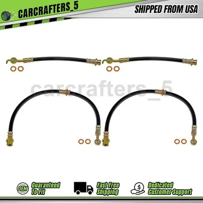 4 mangueras hidráulicas de freno delantero trasero para Kia Spectra 2008 2,0 L Foto 1 de 4