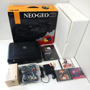 NEO GEO CD Front Loading Japanese Console SNK #024447 with 3 games Import Japan - Picture 1 of 23