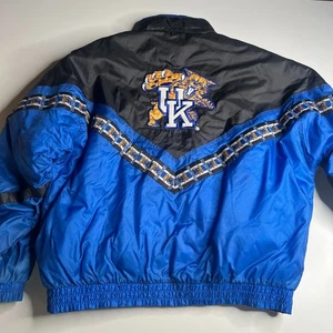 Vintage Kentucky Wildcats Jacket Men’s Large Blue Black UK Logo Embroidered Retr - Picture 1 of 10