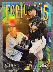 2025 Topps Chrome Paul Skenes Fortune 15 Parallel Insert #F15-8 SP Pirates - Picture 1 of 2
