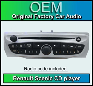 Renault Twingo sat nav CD player with radio code Renault 7649189391 car stereo - Picture 1 of 3