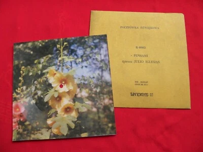 JULIO IGLESIAS pensami NM RARE 1979 POLISH FLEXI TONPRESS #3uk - Image 1 of 2