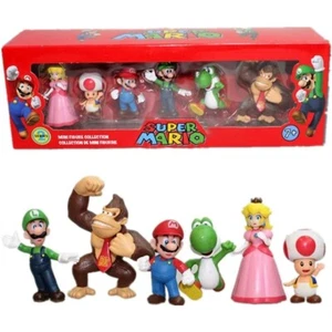 18 Pcs Super Mario Mini Figures Set | Cute PVC Action Toys | Kids Gift UK - Picture 1 of 9