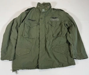 Alpha Industies Post-Vietnam Military M-65 Field Jacket Coat OD Medium Short - Picture 1 of 8