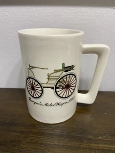 Vintage Ford’s First Car 1896 Coffee Mug Duryea’s Motor Wagon 1895 - Picture 1 of 6