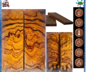 ¿Escalas de cuchillo con patrón de bola de burl de madera de hierro a juego? Material para fabricantes de cuchillos - Imagen 1 de 14