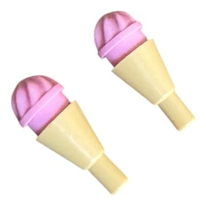 Lego Food 15470 Ice Cream Swirl 11610 TOSTADO ROSA BRILLANTE Fresa (Cantidad - 2) - Imagen 1 de 1