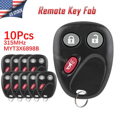 Lote 10 para Chevrolet Trailblazer GMC Envoy Buick Saab mando a distancia sin llave llavero 3B Foto 1 de 4