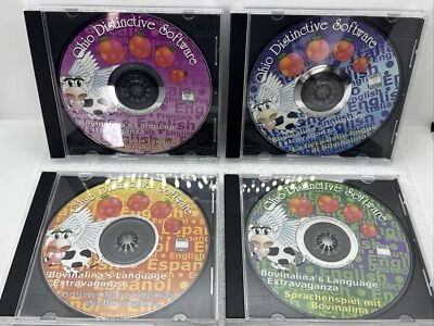 Set 4 Ohio Distinctive Software CD Bovinalina’s Language Extravaganza Teacher Ed - Image 1 of 4