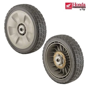 NEW GENUINE HONDA REAR LAWN MOWER WHEELS (2) FOR HRB/HRR/HRS/HRT/HRZ *SEE DESC* - Picture 1 of 1