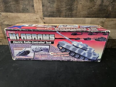 Hobbico M1 Abrams RC Tank IN Box  Tested Works 1998 - Image 1 of 4