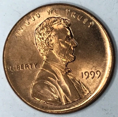 1999 LINCOLN PENNY COIN UNC. DOUBLE DIE - Image 1 of 2