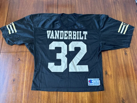 Vanderbilt Commodores Champion Football Jersey 32 Size Large Vintage Cover