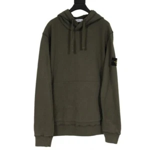 Stone Island Hombres Sudadera con Capucha Talla XL Verde Oliva Brújula Parche Logo Pullover Suéter - Imagen 1 de 12