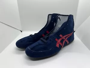Zapatos de Boxeo Lucha Asics Azul Marino Línea Roja 1083A001 NUEVOS EX-EO TWR900 Azul Marino Encaje - Imagen 1 de 20