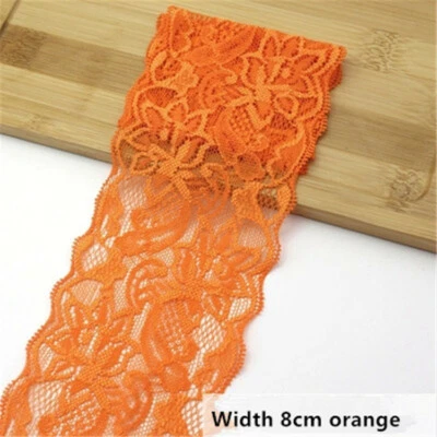 Elastic Lingerie Collar Skirt Hemline Lace Edging Cuff Costume Dress Ribbon 2 M - Image 1 of 4