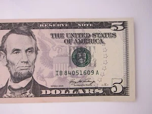 2006 $5 Bill #IB84051609A - Picture 1 of 5