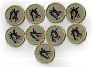 Lot of 9 DRAGON Patrol Patches Modern Tan Authentic Ready To Use [PH524] - Picture 1 of 1