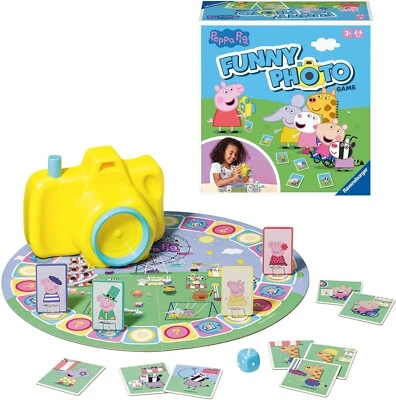 Peppa Pig Funny Photo Kids Game for Children 3 Years + Board Game 2-4 Players - Image 1 of 4