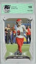 Jake Haener 2023 Leaf Football #51 Rookie Card PGI 10