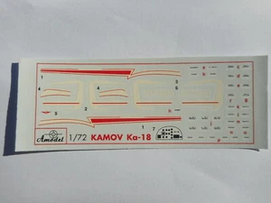 DECALS KAMOV KA-18 - 1/72 - AMODEL - Foto 1 di 1