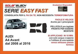 pellicole oscuranti vetri audi a4 avant dal 2008 al 2015 kit post Easy Fast - Foto 1 di 1