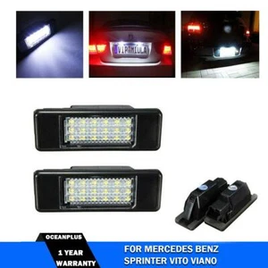 2x REAR NUMBER LICENSE PLATE LIGHT LAMP LED FOR MERCEDES SPRINTER VITO VIANO - Picture 1 of 7