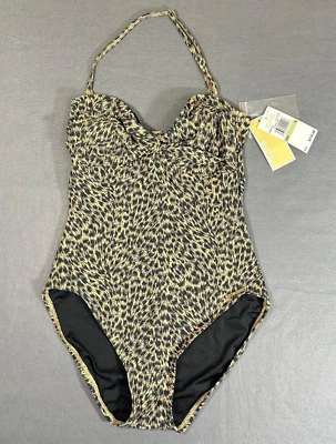 Traje de baño Michael Kors Cheetah de una pieza para mujer talla 8 nuevo con etiquetas Foto 1 de 4