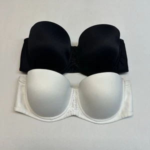2- Vanity Fair Women's 40C Beauty Back Underwire Smoothing Strapless Bra 74380 - Picture 1 of 12