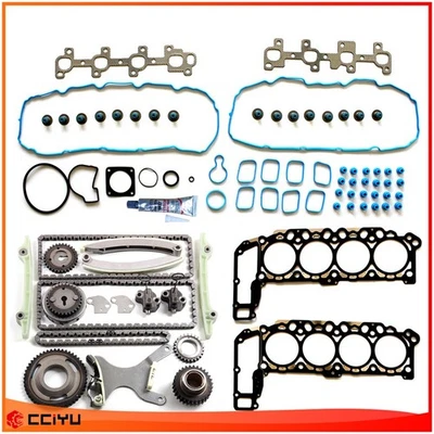 Conjunto de junta de cabeça bomba de água corrente de temporização para 2009 Nissan Frontier Pathfinder 4.0L - Imagem 1 de 4