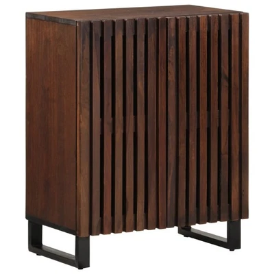 Credenza 60x34x75 cm in Legno Massello di Acacia credenza con ante vidaXL - Immagine 1 di 4
