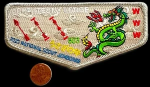 BOY SCOUT BSA OA ACHPATEUNY 498 803 FAR EAST COUNCIL 2023 JAMBOREE FLAP 140 MADE - Picture 1 of 2