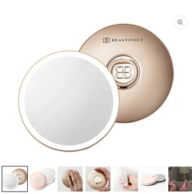 Beautifect glow compact 3x magnified smart illuminated LED mirror BNIB SEALED - Image 1 of 4
