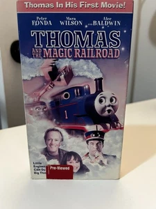 Thomas and the Magic Railroad VHS Tape 2000 Peter Fonda Alec Baldwin Slip Sleeve - Picture 1 of 3