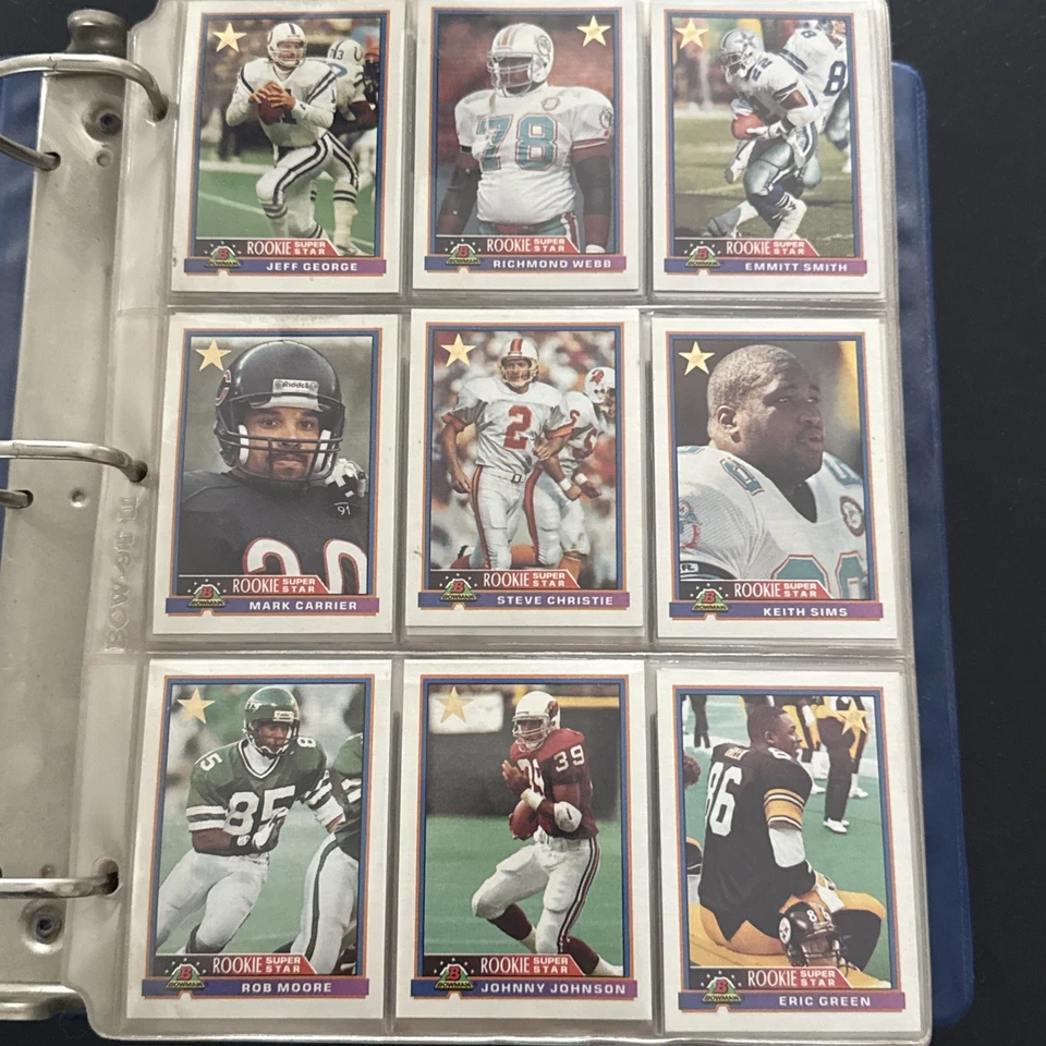 1991 Bowman Football Card #s 1-187 +Rookies -You Pick - NFL Trading Cards - Image 1 of 4