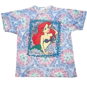 Vintage Disney's The Little Mermaid Ariel 90s single stitch graphic t-shirt Lrg - Picture 1 of 9
