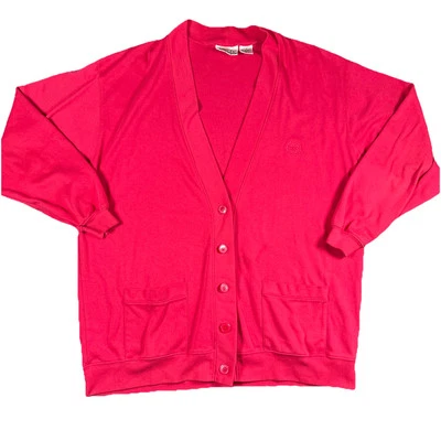 Cárdigan suéter vintage Levis Travelers coral talla mediana para mujer’s Foto 1 de 4