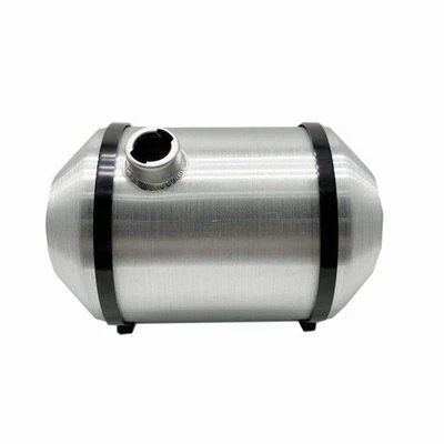 JSD 10" x16" 5 Galllons Spun Aluminum Gas Tank / Round Fuel Tank 3/8" NPT Out... - Image 1 of 4