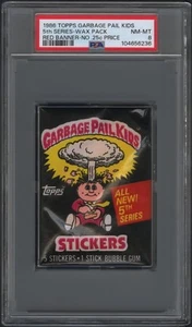1986 Garbage Pail Kids 5th Series No 25 Price Wax Pack PSA 8 NM MINT - Bild 1 von 2