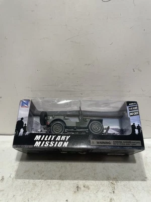 WWII New Ray Jeep Willy’s US Army Military Mission Series 4.5” Long New N Box 23 - Image 1 of 4