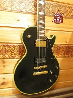 Greco EGC-550 1992 Les Paul Custom черная электрогитара с чехлом б/у продукт - Изображение 1 из 4